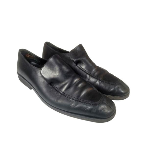 Gucci Black Leather Slip On Dress Loafers Vibram Sole Men's sz 11 - Picture 1 of 13